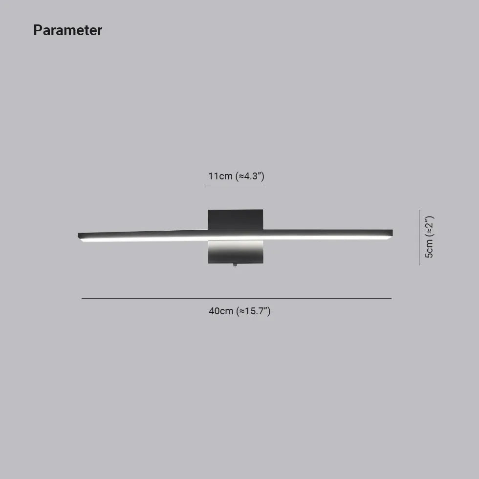 Applique da parete dimmerabile design lineare tridimensionale