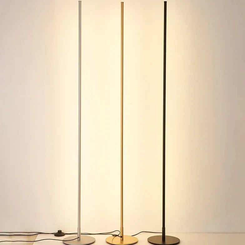 Slim Cylindrical Minimalist Floor Lamp