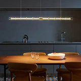 Tubular Gold Industrial LED Pendant Light