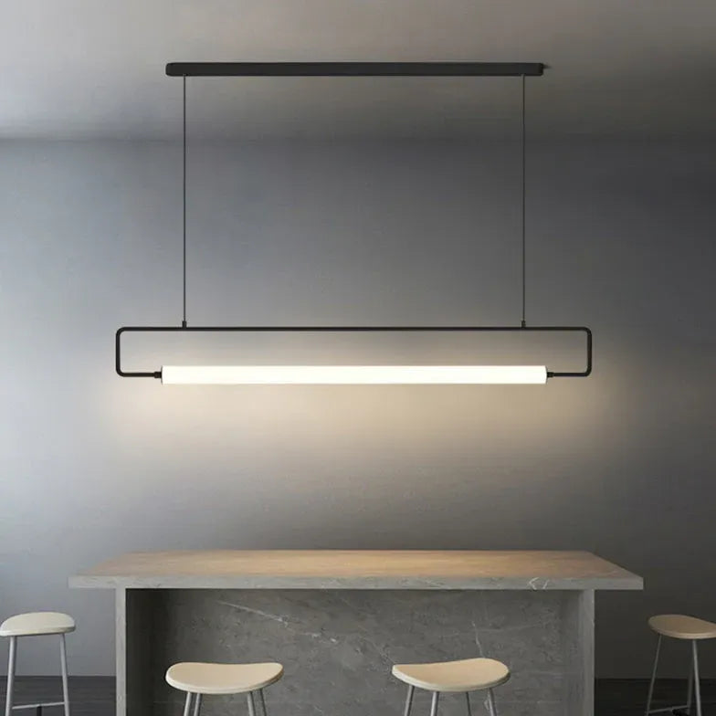 Lampadari per sala da pranzo moderna rettangolare