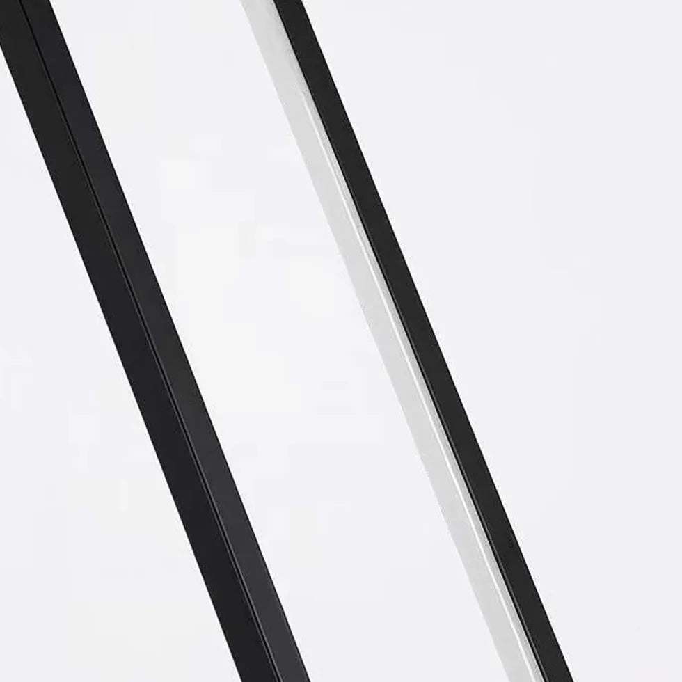 Rectangular Black LED Bedroom Floor Lamp