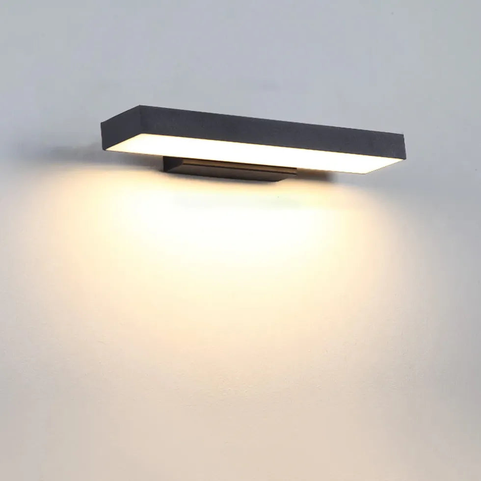 modern outdoor wall lights with sensor black