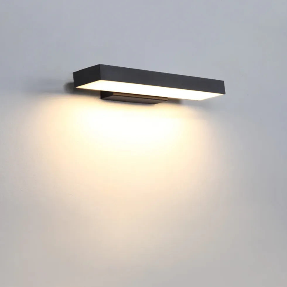 modern outdoor wall lights with sensor black