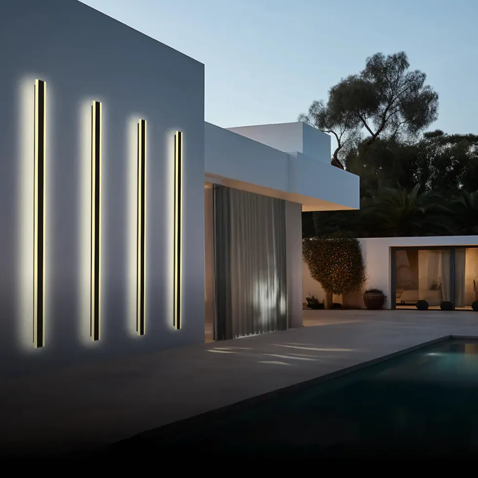 Modern Edge Outdoor Wall Light