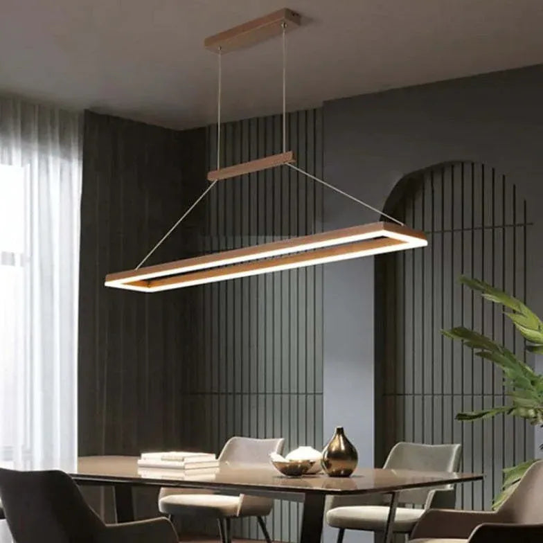 Lampadari in metallo moderni design rettangolare minimalista