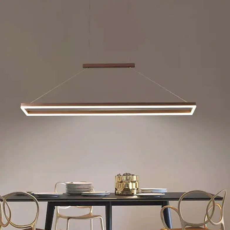 Lampadari in metallo moderni design rettangolare minimalista