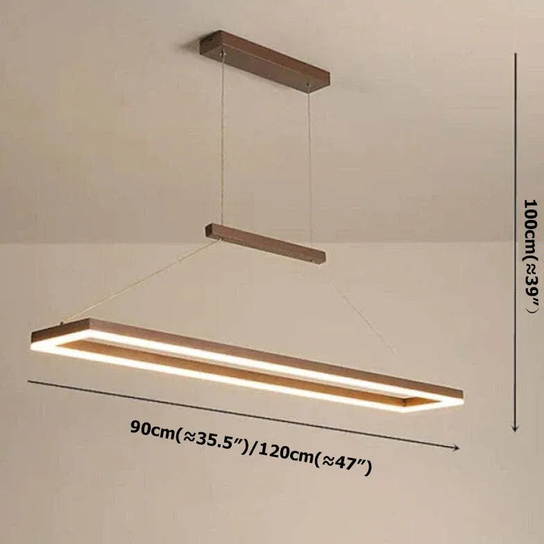 Lampadari in metallo moderni design rettangolare minimalista