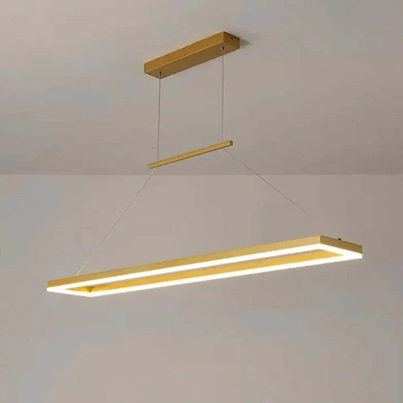 Lampadari in metallo moderni design rettangolare minimalista