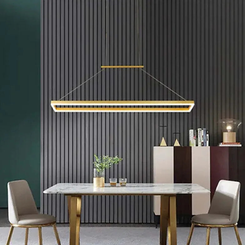 Lampadari in metallo moderni design rettangolare minimalista