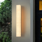 Applique da Parete Esterno Moderne LED Solare Lineare Marmo