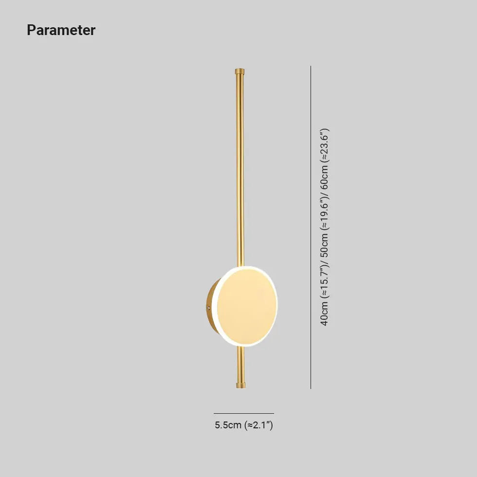 Lampada da Parete Rotonda Letto Design Minimalista