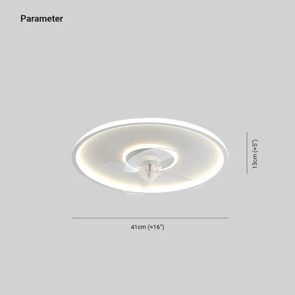 Lampada con ventilatore a soffitto Bianco Moderno