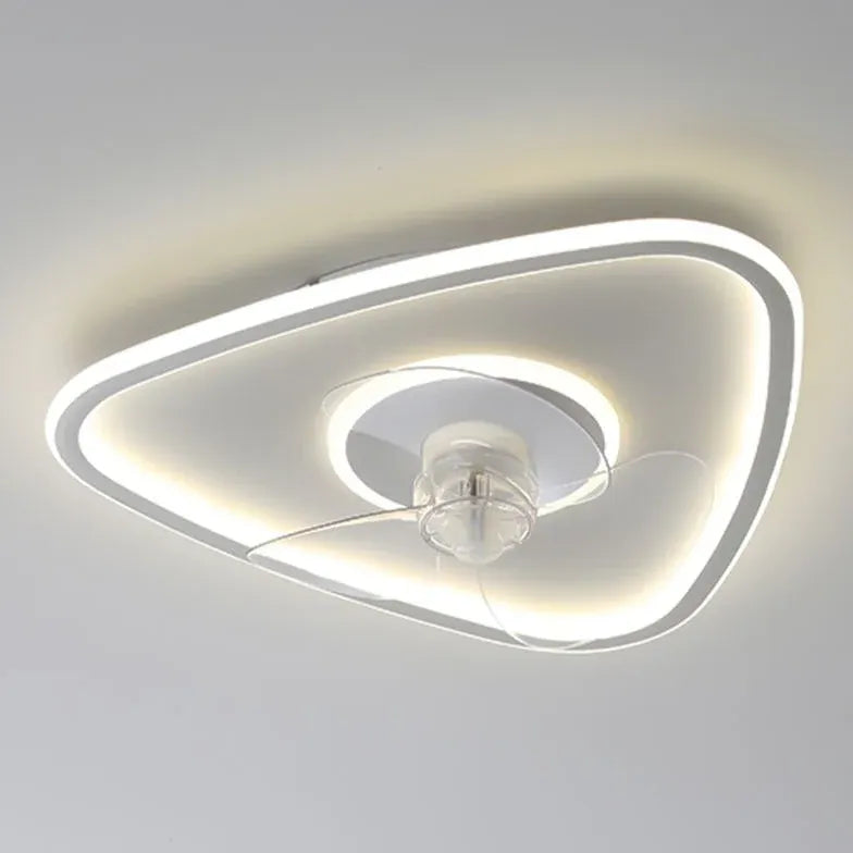 Lampada con ventilatore a soffitto Bianco Moderno