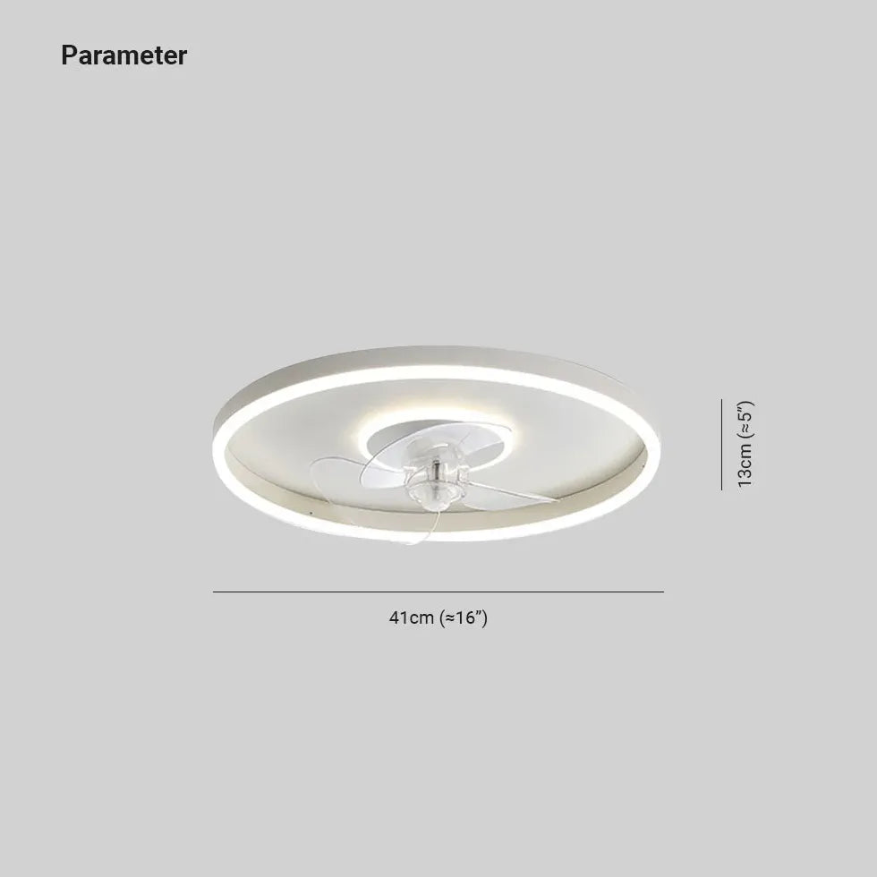 Lampada con ventilatore a soffitto Bianco Moderno