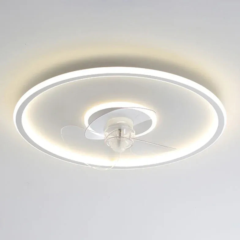 Lampada con ventilatore a soffitto Bianco Moderno