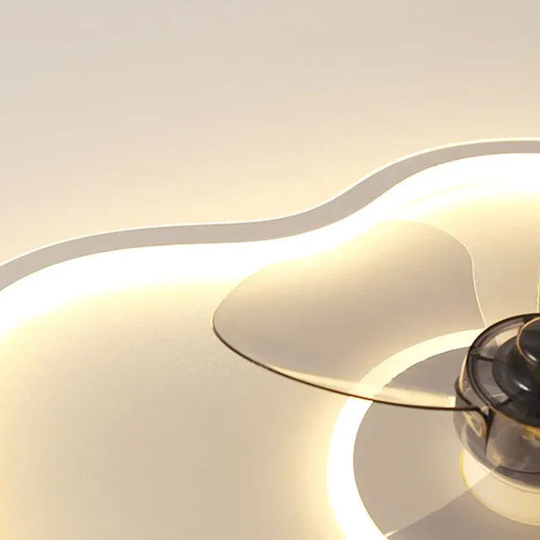 Lampada con ventilatore a soffitto Bianco Moderno