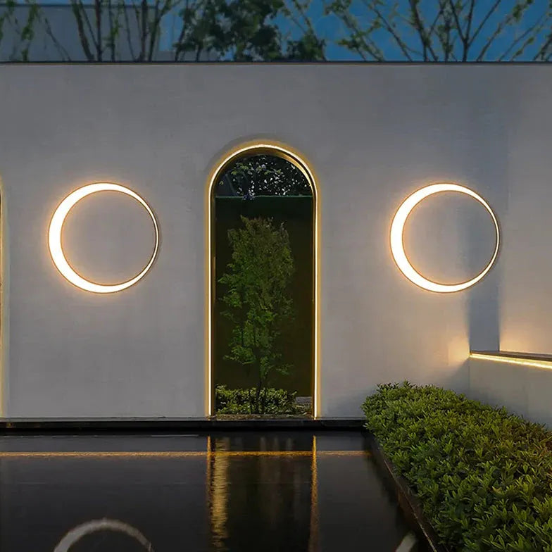 led lighting wall art outdoor