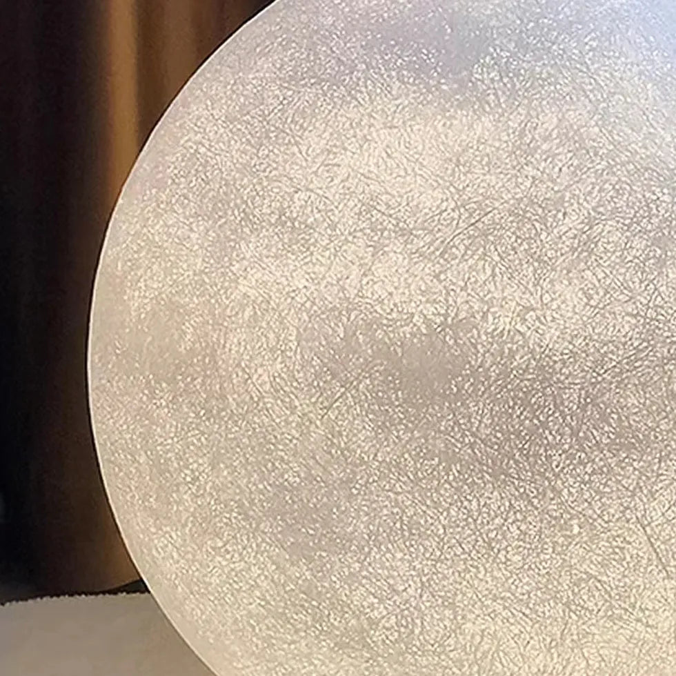 Lampada da pavimento ambientale moderna a forma di luna