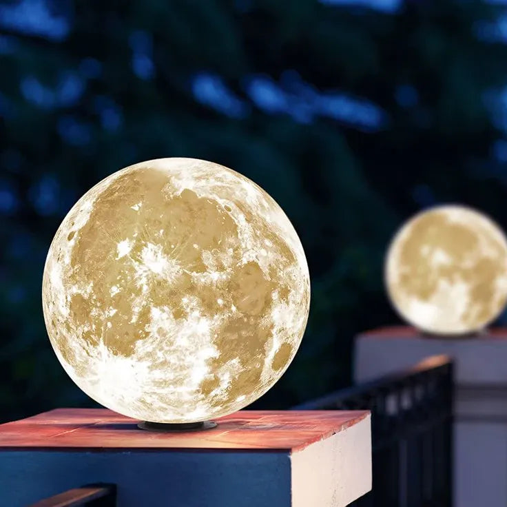 Gfrp Moon Globe Fence Pillar Lights