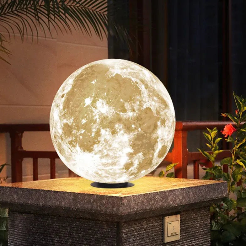 Gfrp Moon Globe Fence Pillar Lights