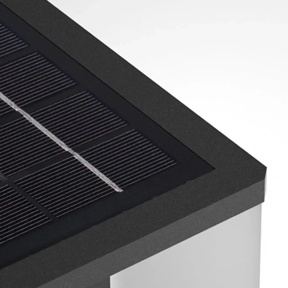 Lampade a Colonna Solari da Esterno in Metallo a Cubo