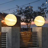 Planet Shaped Solar Fence Pillar Lights