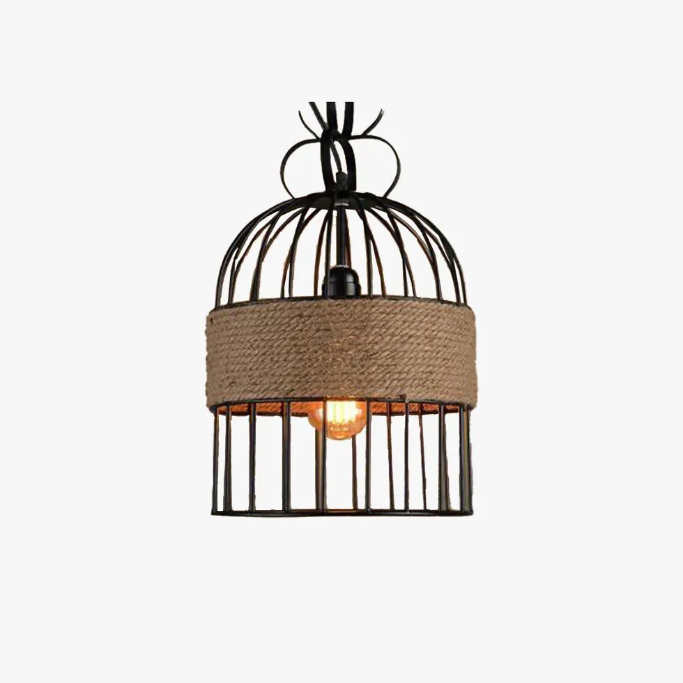 Birdcage Iron Rope Restaurant Pendant Light