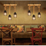 Multi-Bulb Rope Linear Industrial Pendant Light