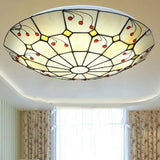 Colorful Round Glass Elegant Ceiling Light