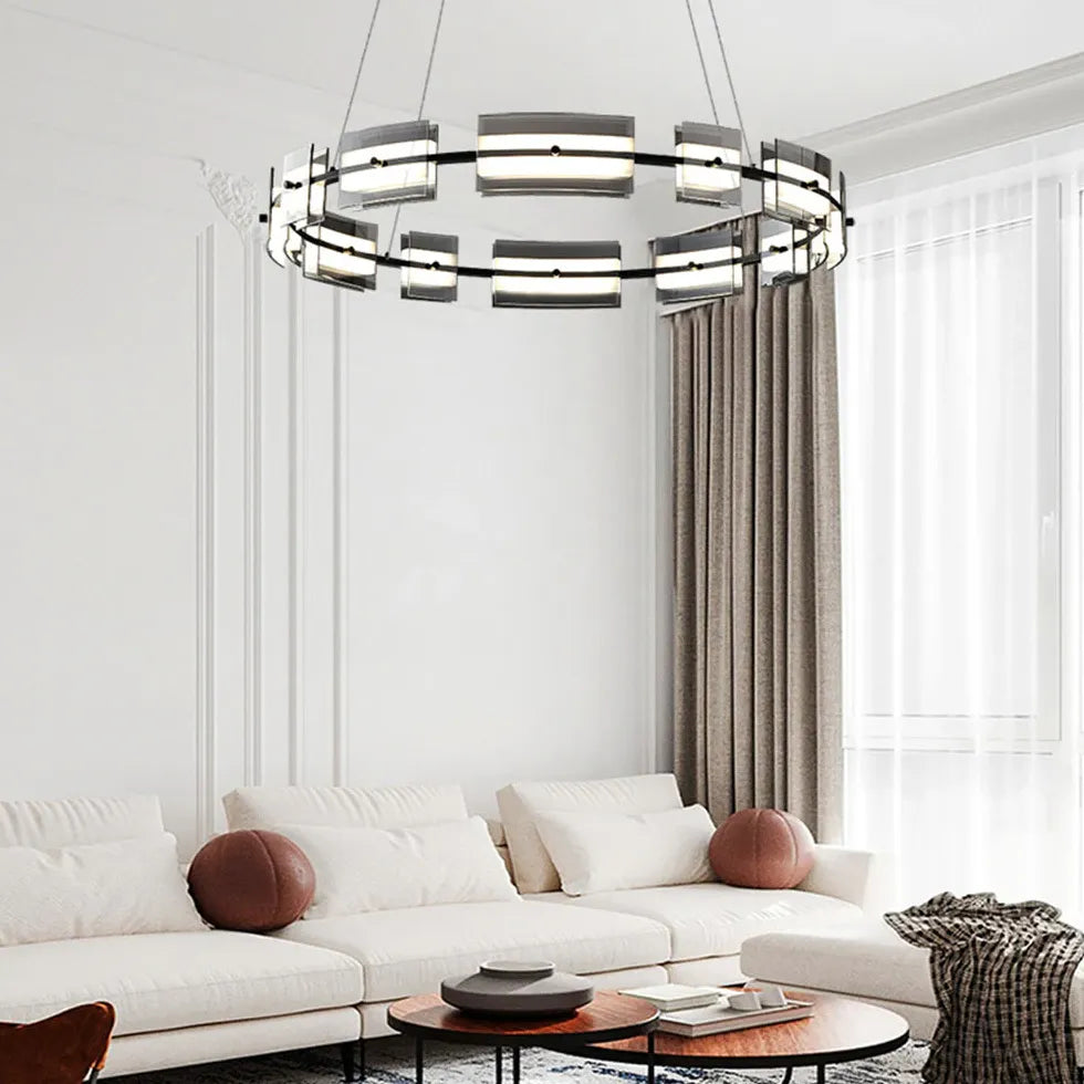 Ring Chandelier With Multiple Integrated Lights