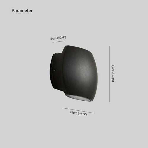 Applique da esterno doppia luce Stile Geometrico