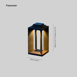 Lampada da Terra Energia Solare LED Nera Impermeabile