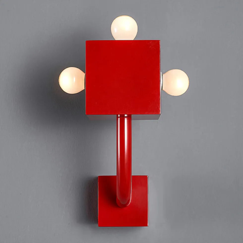 Red Cube Creative Modern Wall Lights