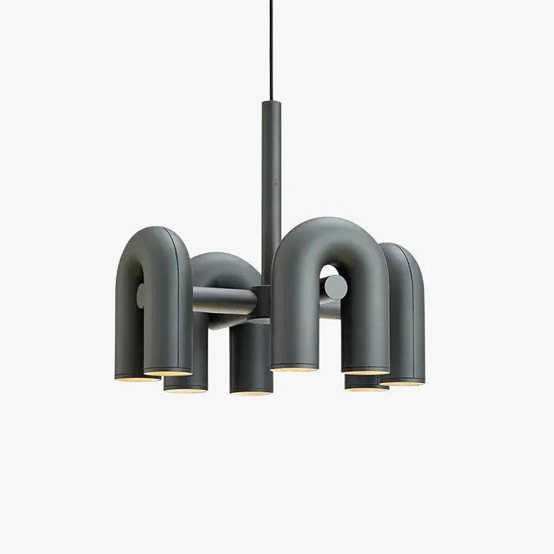 Lampadari moderni nero Design semplice LED