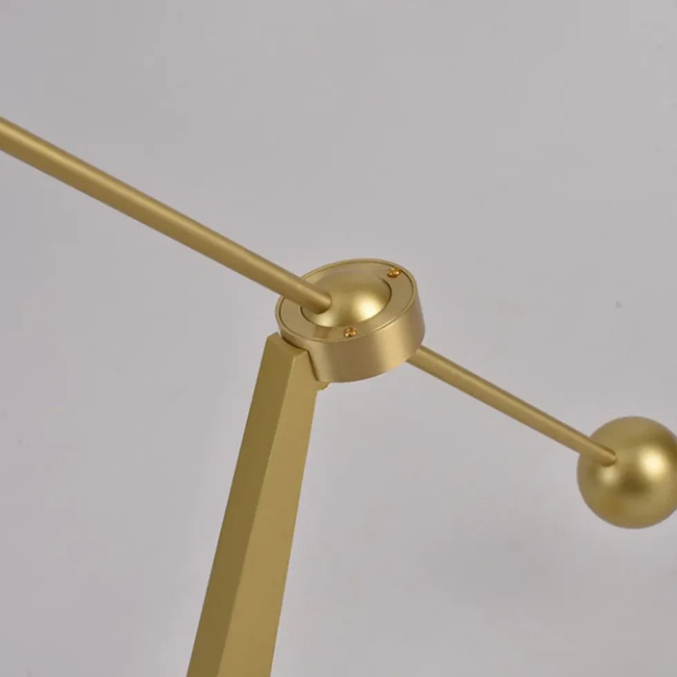 Gold Cylindrical Modern Floor Lamp