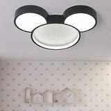 Cartoon Black LED Bedroom Ceiling Light