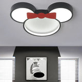 Cartoon Black LED Bedroom Ceiling Light