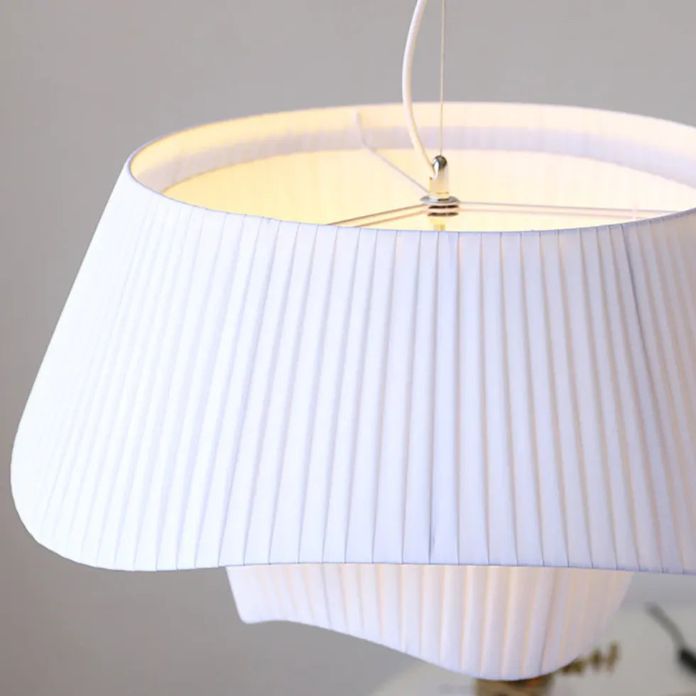 Lampadario Stoffa Moderni Elegante con Linee Curve