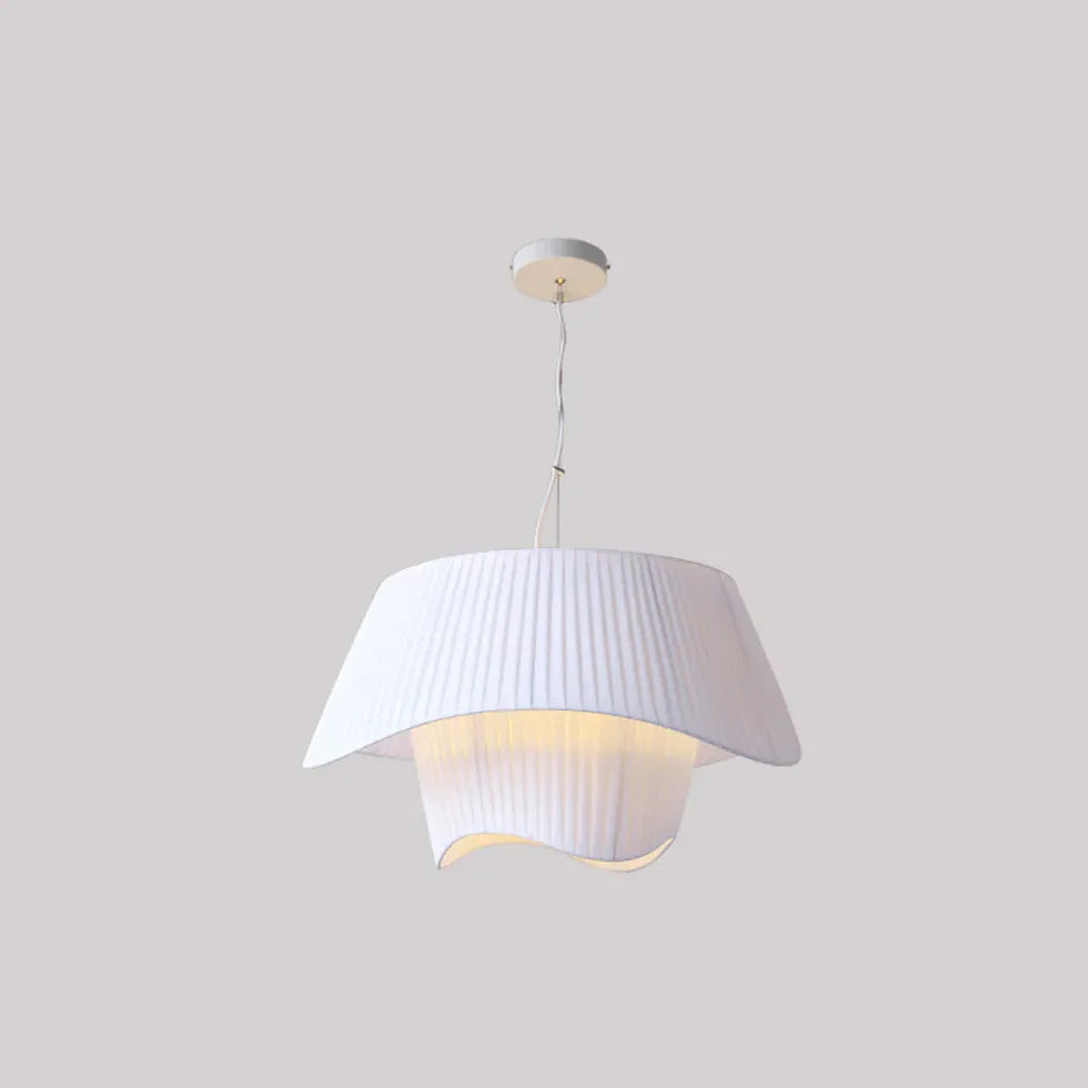 Lampadario Stoffa Moderni Elegante con Linee Curve