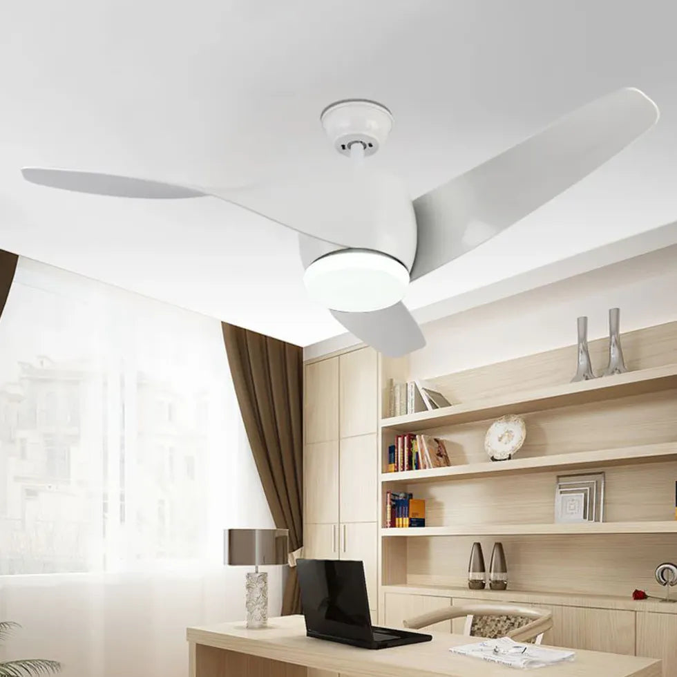 3 Pale Ventilatore da Soffitto con Luce Stile Nordico Dimmerabili