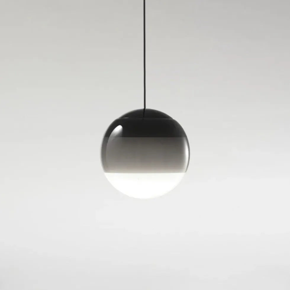 Colorful Spherical Glass Shade Modern Pendant Light