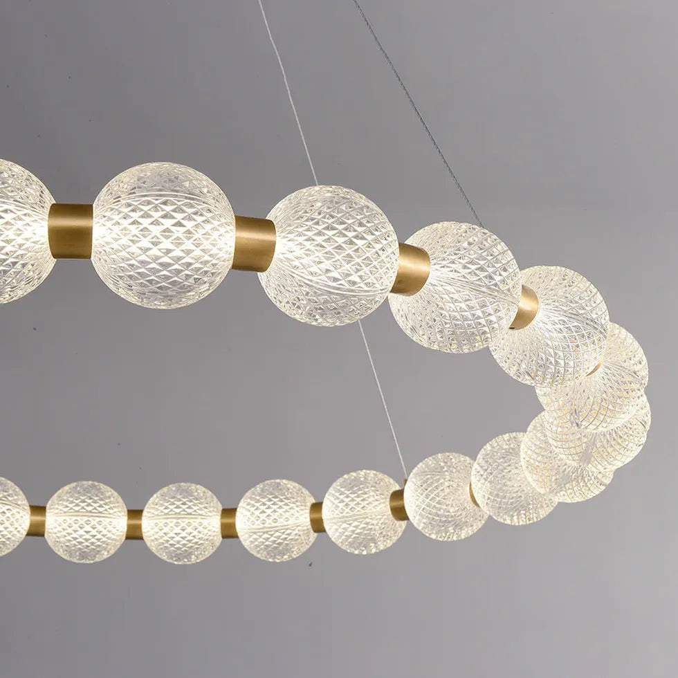 Gold Round Design Dining Pendant Light