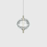 Lampadario Moderno Industriale in Vetro Trasparente