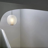 Smoky Gray Frosted Glass Pendant Light