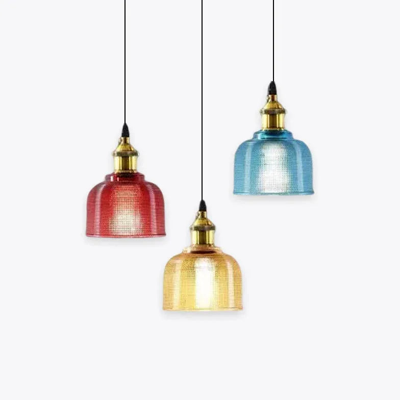 Lampadari di vetro colorato Stile Retro