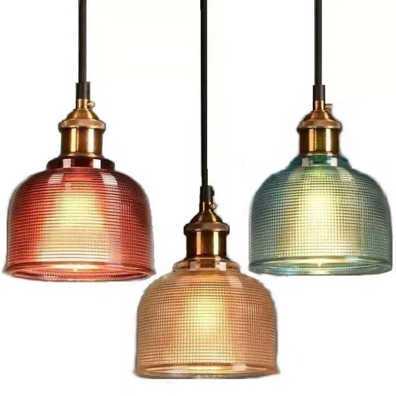 Lampadari di vetro colorato Stile Retro