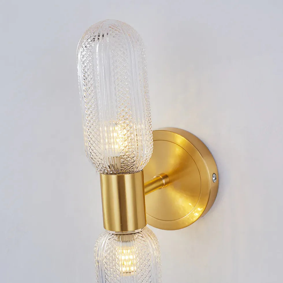 Gold Up and Down Bedroom Wall Lights