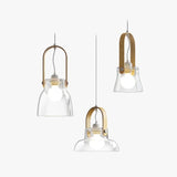 Lampadari a Sospensione Moderni in Vetro Trasparente