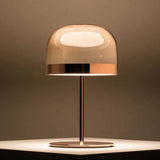 Domed Shade Metallic Gloss Minimalist Table Lamp