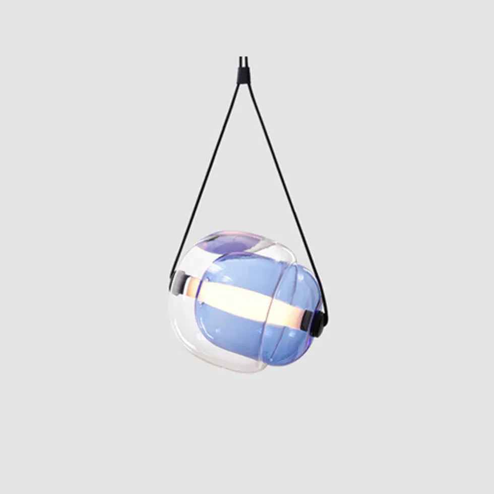 Spherical Modern Transparent Glass Pendant Light